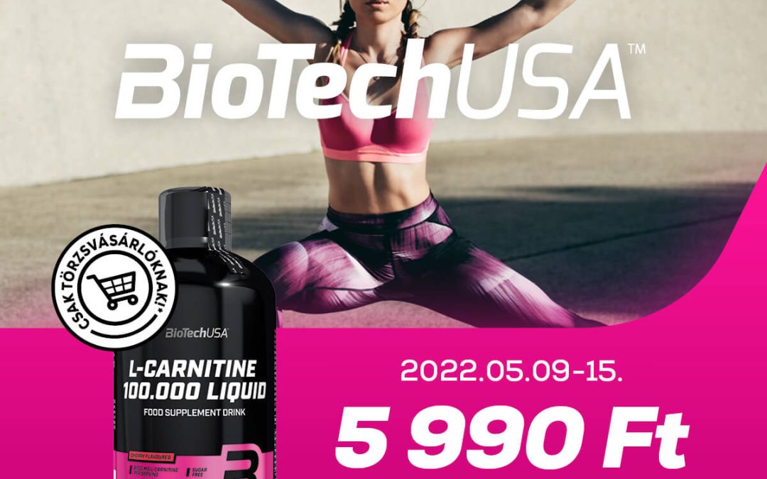 BioTechUSA: L-carnitine 100.000 folyékony L-karnitin