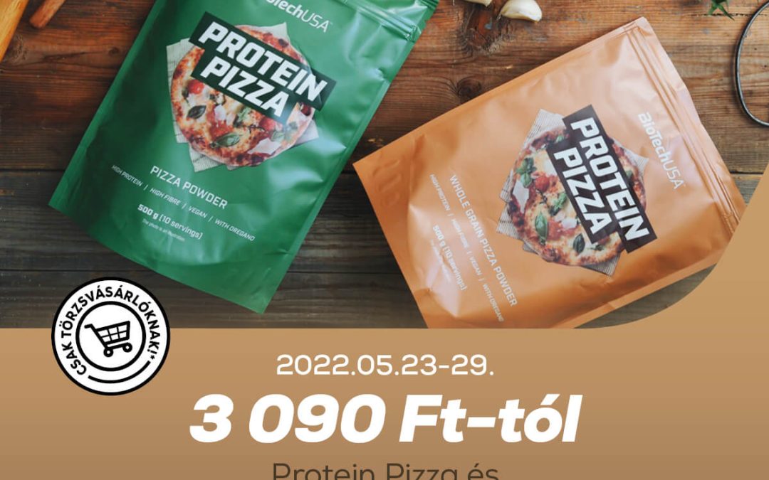 BioTechUSA: Protein Pizza teljes kiőrlésű, fehérjében és élelmi rostban gazdag pizzatészta por