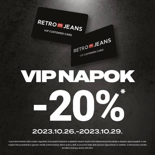 Retro Jeans: VIP napok