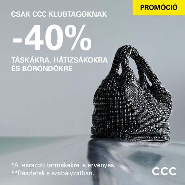CCC: Akció táskákra és bőröndökre