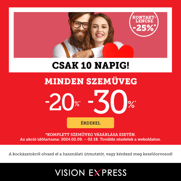 Vision Express: Valentin akció
